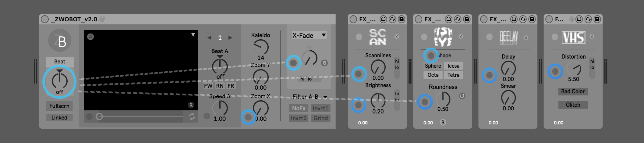 Visuals with Beat Control Ableton Live