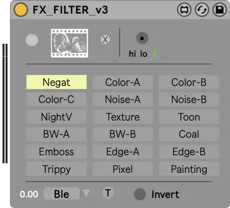 Filter Video Effects Module