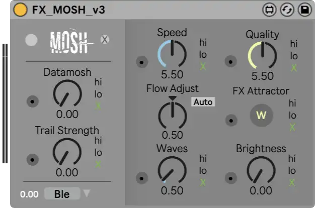 Mosh Video Effects Module