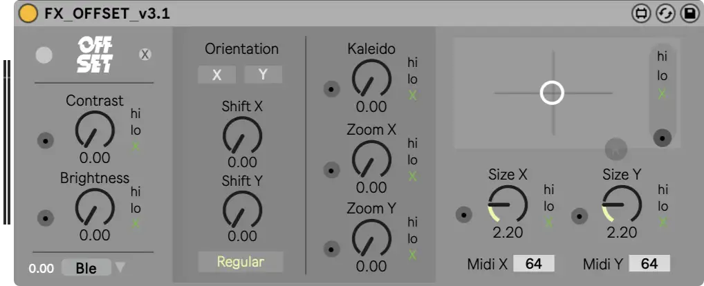 Offset Video Effects Module
