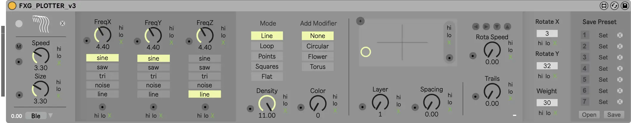 Plotter Video Effects Module