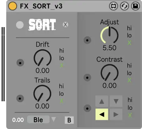 Sort Video Effects Module