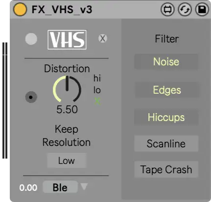 VHS Video Effects Module